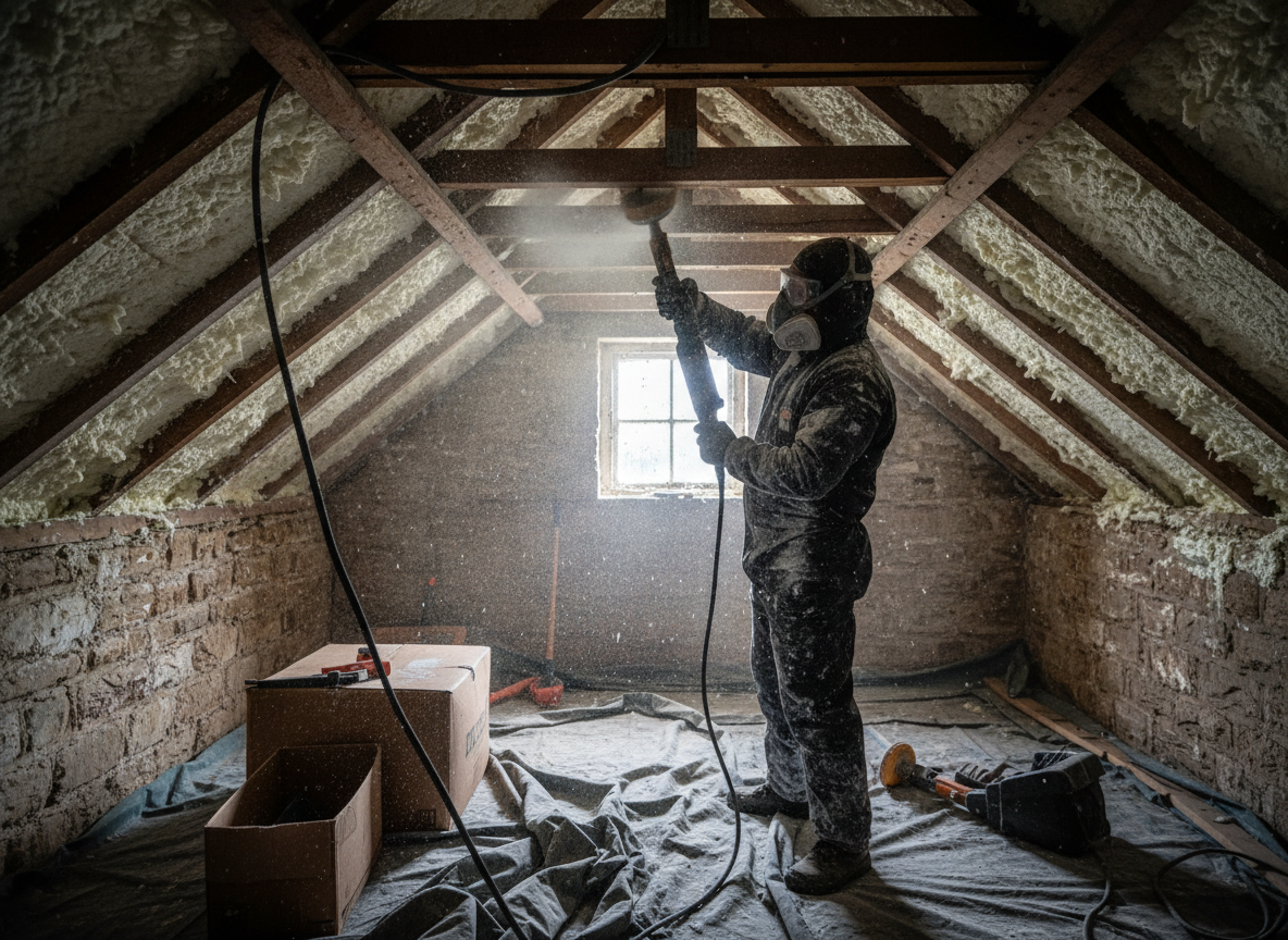 Thermal Spray Foam Removal in Torquay, Devon